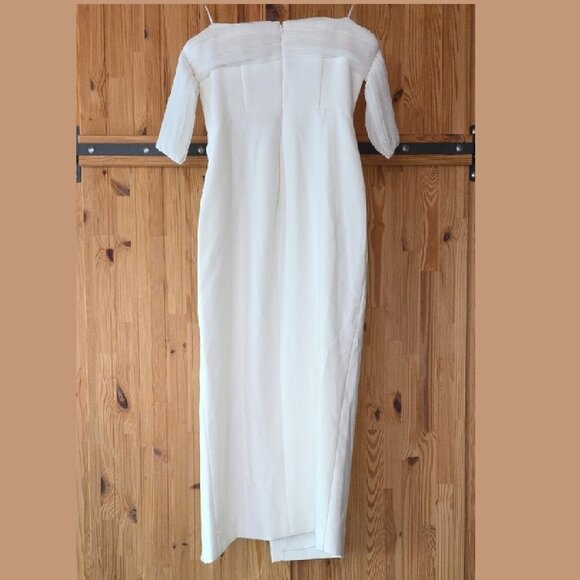 NEW LIKLEY MIDI PAZ DRESS IN CRISP WHITE SIZE 8 - Picture 5 of 11